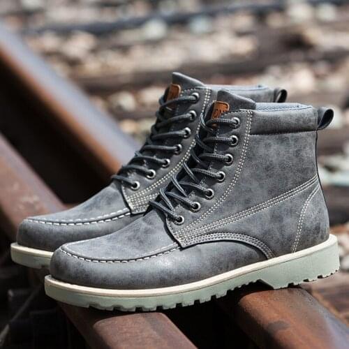 Causal Shoes For Men Mens Boots Casual Zapatillas Men Leather Shoes Fashion Shoe Man Leisure For Black Sneakers Mens