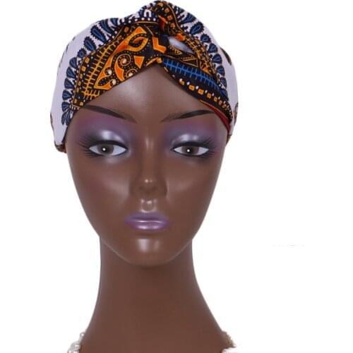 Wholesale Fashion African Headband For Women Ankara Headband Decorations Wrap Tie Scarf Africa Hair Accessories BRW WYB362