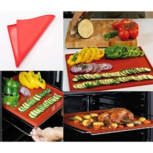 Non-Stick Silicone Swiss Roll Maker Cake Print Mat Cake DIY Tool Red