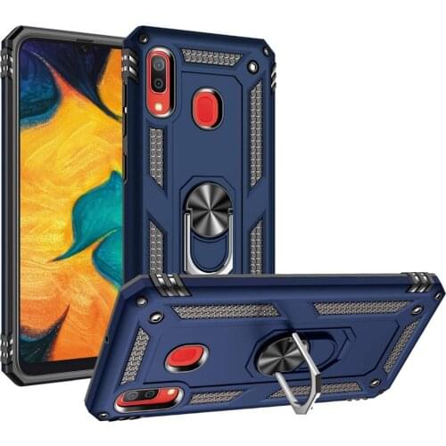 For Samsung Galaxy A30 Shockproof Armor Rugged Military Protective Magnet Holder Ring Case Cover A 30 A305