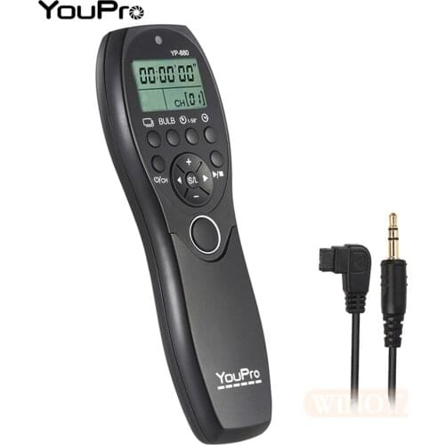 YouPro YP-880 S1 Wired Timer Remote Switch Shutter for Sony Alpha DSLR-A900 A850 A700 A580 A300 A200 A77 A57 A35 A33