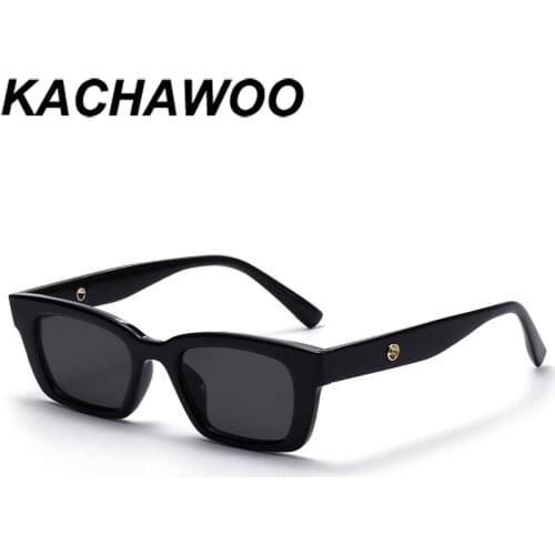 Kachawoo retro rectangular sunglasses men small black green sun glasses women uv400 sun shade winter gift items drop ship
