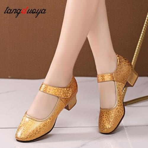Ballroom dancing shoes for women jazz tango salsa latin dance shoes woman low heels women dance shoes close toe