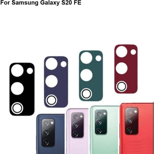 High quality For Samsung Galaxy S20 FE Back Rear Camera Glass Lens test good For Galaxy S20FE SM-G7810 Replacement Parts