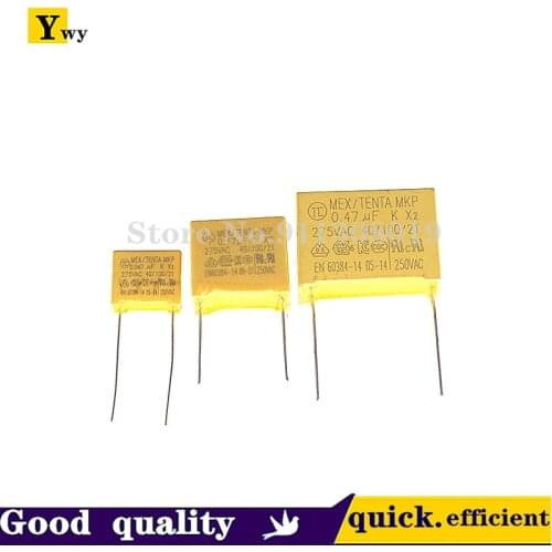 10PCS/LOT Safety capacitor X2 474K 275V 0.47UF foot pitch 22.5MM brand new genuine