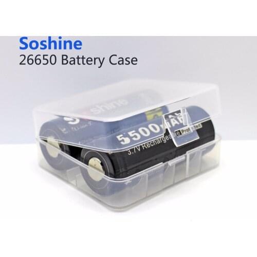 10 pcs / lot Soshine 2*26650 Battery Storage Box 26650 Battery Holder Case Holder Case 26650