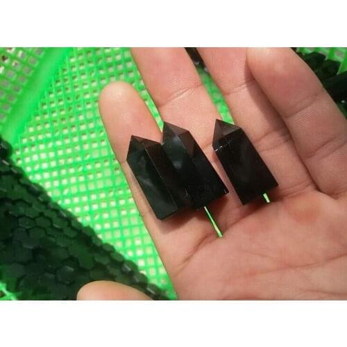 100 small NATURAL PRETTY OBSIDIAN QUARTZ Crystal POINTS