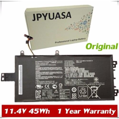 7XINbox 11.4V 45Wh Original C31N1522 Laptop Battery For Asus Q553U N593UB-1A Series 0B200-01880000