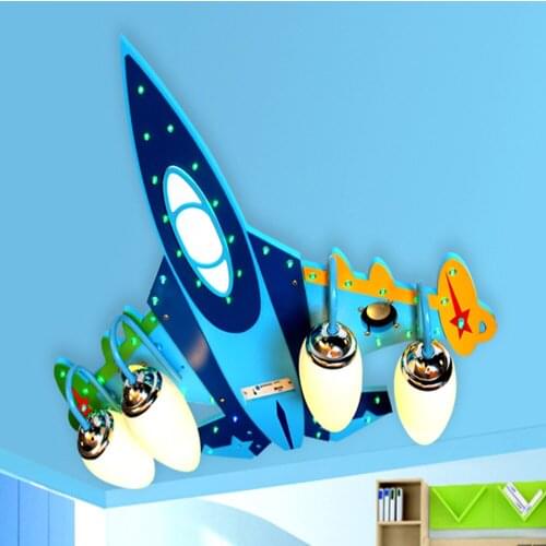 Acrylic Bluetooth Airplane Cartoon led chandelier ceiling E14 Led 110V-220V USB ceiling lights kids led ceiling light lamp