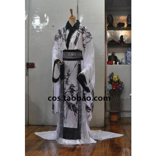 Anime Sha Po Lang Gu Yun Cosplay Ink Bamboo Chinese Painting Style Costume Halloween Carnival Costumes For Women Men
