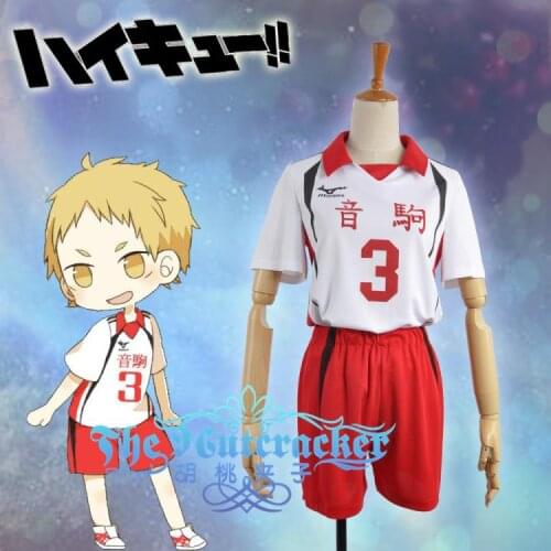 Free shipping Nekoma High School Uniform Jersey No.3 Yaku Morisuke Cosplay costume