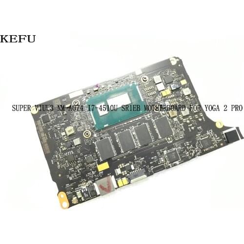 FAST SHIPMENT. STOCK, VIUU3 NM-A074 MAIN BOARD FOR LENOVO YOGA 2 PRO LAPTOP MOTHERBOARD , CPU I7-4510U 8gb ram (QUALIFIED OK)