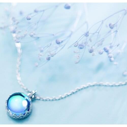 CHOZON Silver Necklaces