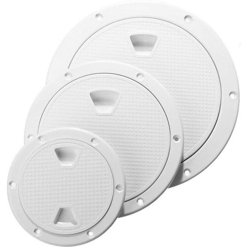 4/6/8" inch Hatch Cover ABS White Round Boat Marine Out Deck Plate Inspection Access Anti-corrosive Car Accessories