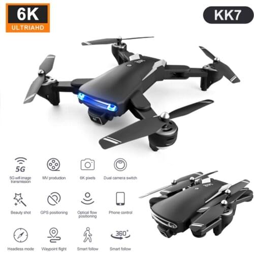 UAV high definition 4K aerial GPS positioning folding four axis aircraft remote control aircraft model drone with Dual camera