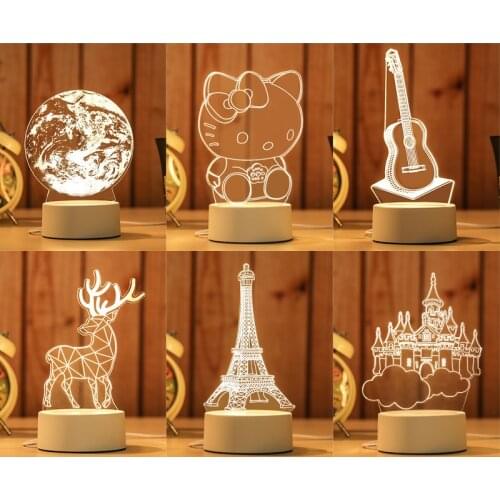 2021 Hot 20cm 7 Colors Change Remote Control Creative Kid Gift Moon Shape Usb Plug In Acrylic Colorful 3D Led Night Light