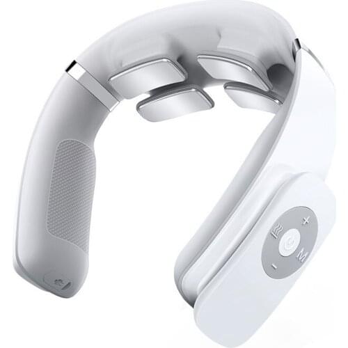 Cervical massager multi-function shoulder guard neck pulse intelligent voice vibration physiotherapy hot compress