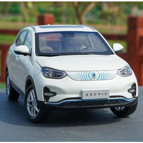 Original 1:18 2019 Zedriv GX5 SUV Diecast Model with small gift, New energy pure electric metal SUV model