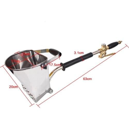 4-5L Mortar Cement Spray Gun With Hopper Bucket Wall Sprayer Stucco Concrete Stucco Plaster Plaster Sprayer Cement Spray Guns