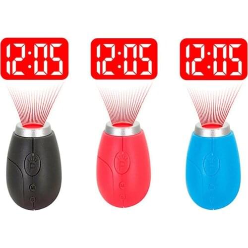 Mini Portable Table Clock Digital Projection Clock LED Watches Mini Watch With Digital Time Projection Night Light Clock