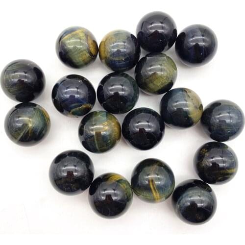 Drop Shipping 1pc Natural Blue Tiger Eye Rare Sphere Ball Carving Chakra Healing Reiki Gemstone Natural Stones and Crystals