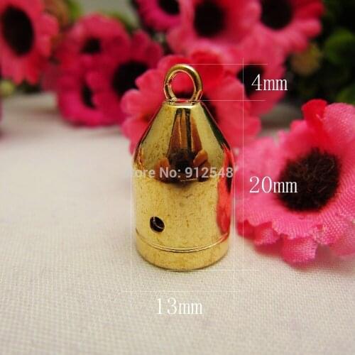 RJ9294,10pcs,Gold metal Cord End Rope button,Classic fashion brand buttons,garment accessories DIY materials