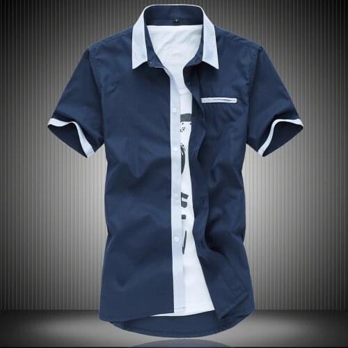 Summer Mens Casual Short-sleeved Shirt Plus Fat to Increase the Code 5XL6XL7XL Mens Shirt Tide