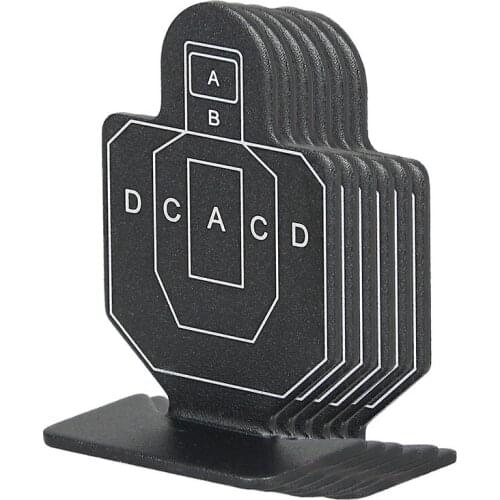 Airsoft Gun Shooting Target Black Training Target 6PCS 64x44x20mm Size for Hunting Shooting Use gs33-0180A