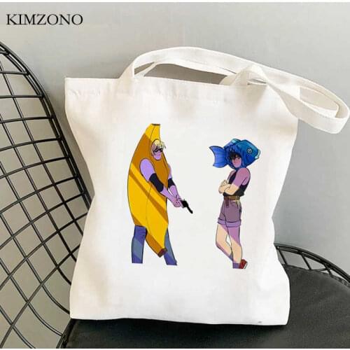 Banana Fish shopping bag handbag shopper tote bolsa eco grocery bag boodschappentas foldable ecobag reciclaje grab