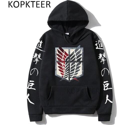 Attack on Titan Hoodies Men Women Scouting Legion Alternative Harajuku Aesthetics Fashion Unisex Casual Long Sleeve Hoodies Tops