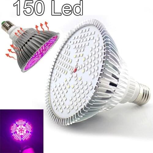 150 Led Full Spectrum Crow Light E27 Plant Growing Lamp Bulb Greenhouse Phytolamp Growbox Indoor Lighting Lamp for Plants