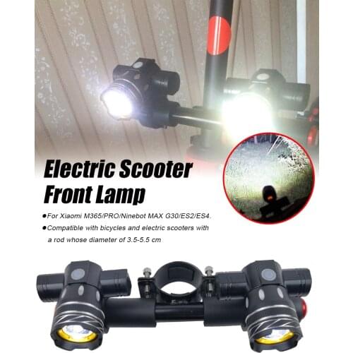 150LM LED Headlight for Xiaomi M365/Pro/ES2/ES4 Electric Scooter Zoomable 1200mAh Rechargeable T6 LED Light Front Lamp Accessory