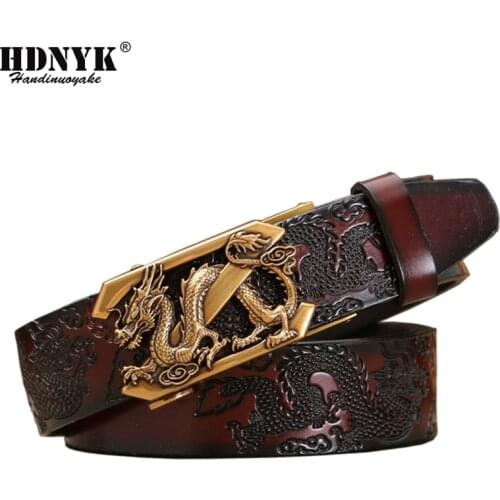 2020 Newest Men Belt Luxury Cowskin Leather Belts For Men Vintage Classic pin Buckle Alloy Belts Brown Drop shipping