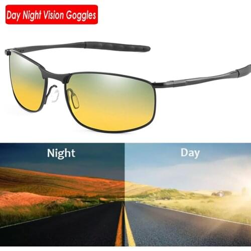2021 Photochromic Sunglasses Men Day Night Vision Goggles Driver Eyeglasses Women Sunglasses Yellow Lens Driving Glasses