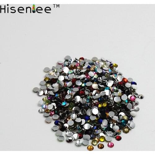 3mm 1000Pcs Rhinestones Crystal Clear AB Non Hotfix Flatback Nail Rhinestoens For Clothes Nails 3D Nail Art Decoration