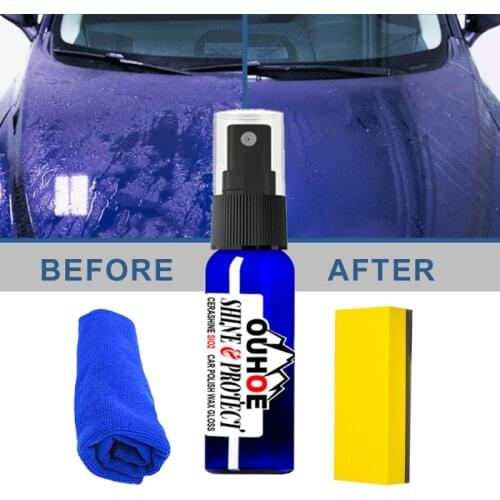 30ml Nano Ceramic Spray Coating Car Polish Spray Sealant Top Coat Quick Quick Coat Ceramic Wash Shine Car Coating Spray