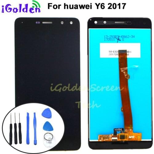 5.0'' For Huawei Y6 2017 Lcd display with Touch screen digitizer assembly replacement for huawei Y6 2017 + tools