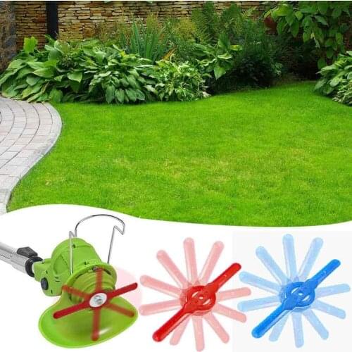 5pcs Plastic Blades Replacement For Garden Lawn Mowers Electric Grass Trimmer For Garden Scenes, Trimmers And Lawn Mower Knives