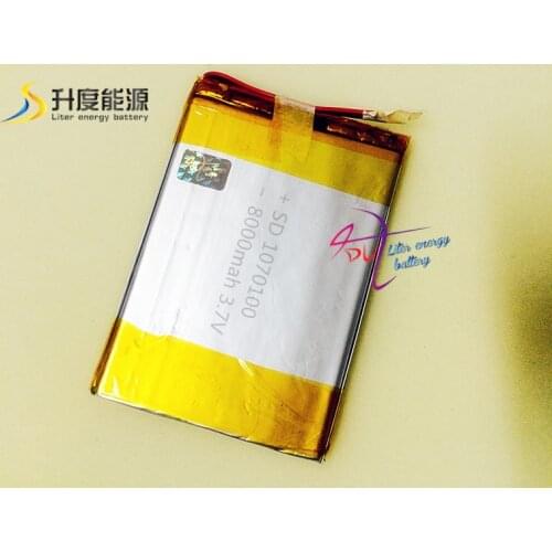 5pcs SD 1070100 battery factory 8000mah 3.7v smart rechargeable battery/cell phone battery