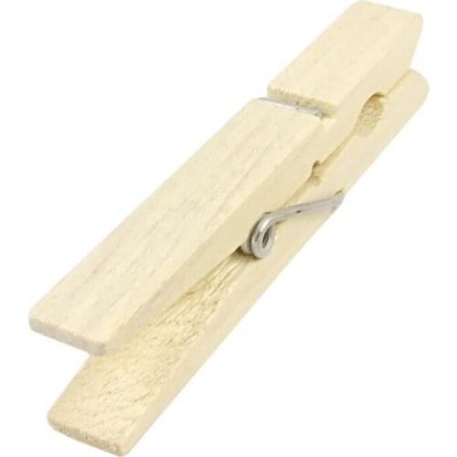 Wooden Clothes Pins Pegs Hanging Clips 24 Pcs
