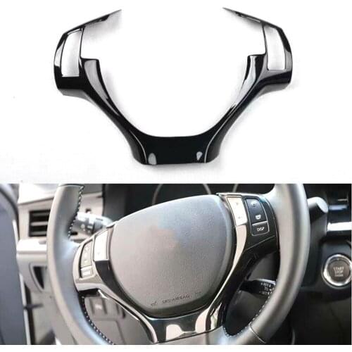 For Lexus ES 2013 2014 Car Steering Wheel Trim Stickers Interior ABS Styling Moldings