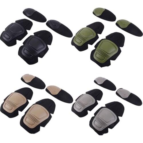 Frog Suit Uniform Knee Pads Elbow Pads Support Paintball Airsoft Tactical Kneepad Interpolated Knee Protector Set Combat Gear