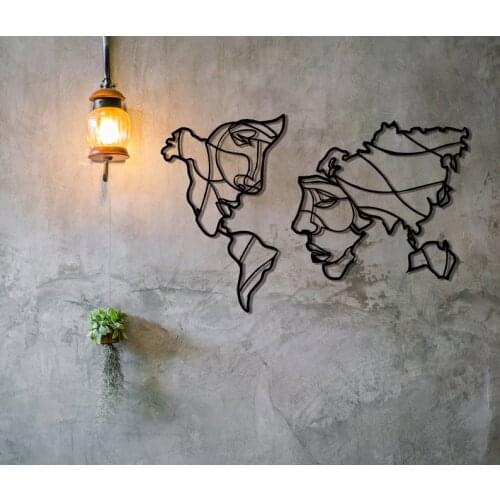Face of World Map , Carte du monde en métal, Metal World Map,Metal Wall Art, Metal World Map, World Map Interior, Housewarming G