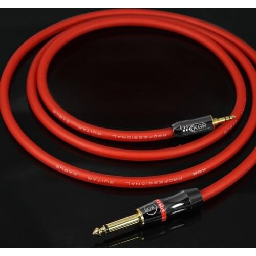 KGR guitar instrument speaker phone conversion 3.5 to 6.5, 6.35 pairs of wiring to small audio connection