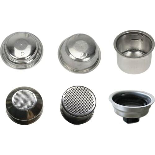 Coffee 51mm Single/Double Layers Filter Basket For Delonghi Coffee Machine Universal Powder Bowl Semi-automatic Coffee Accessory