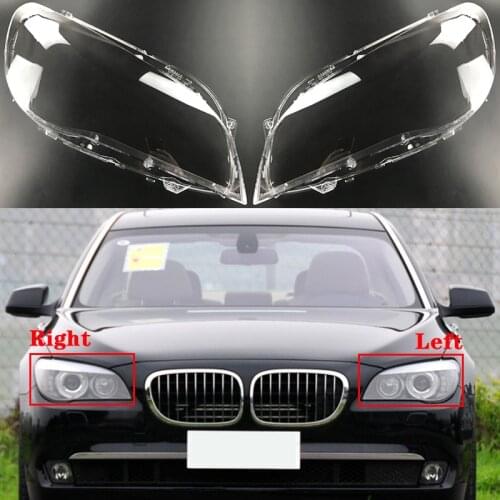 Car Front Headlight Cover For BMW 7 Series F01 F02 730Li 740Li 750Li 760Li 2009-2015 Headlamp Lampshade glass Lens Shell Caps