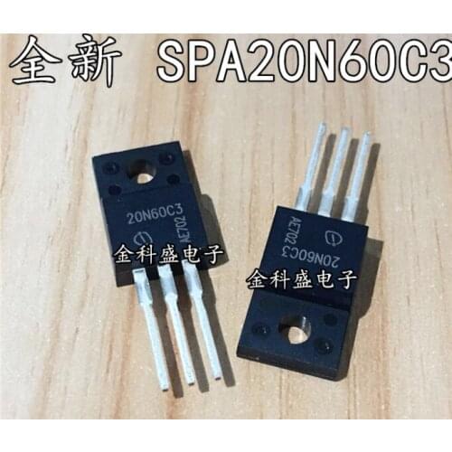 Xinyuan 5PCS/LOT Transistor SPA20N60C3 New TO220F MOS N-Channel 600V 20A Original 5PCS/LOT