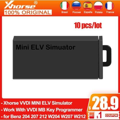 Newest Xhorse VVDI MINI ELV Simulator Working With VVDI MB Key Programmer For Benz 204 207 212 ESL Emulator For W204 W207 W212