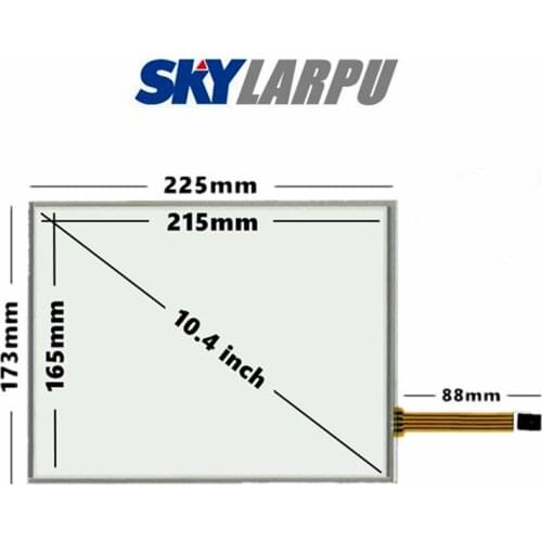 New 10.4''Inch 4 Wire Resistive Touch Screen Panel 225mm*173mm Touchscreen Digitizer Glass Free Shipping