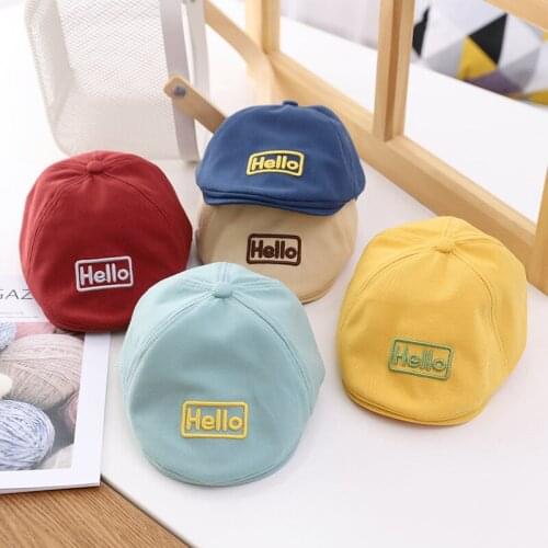 New Baby Cap Spring Summer Handsome Baby Beanie Hat Birthday Party Gentleman Hats For Boys Girls Present Casual Kids Beret Cap